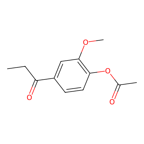 2-Methoxy-4-propanoylphenyl acetate structure