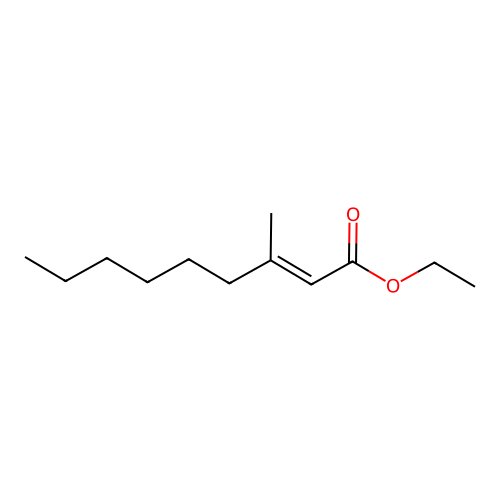 ethyl (2E)-3-methylnon-2-enoate structure