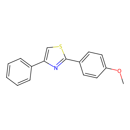 2-(4-Methoxyphenyl)-4-phenylthiazole structure