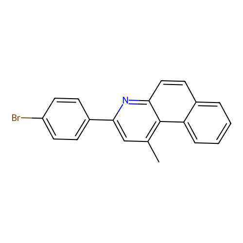 3-(4-Bromophenyl)-1-methylbenzo[f]quinoline structure