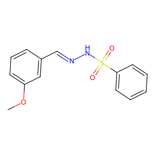 N'-(3-Methoxybenzylidene)benzenesulfonohydrazide structure
