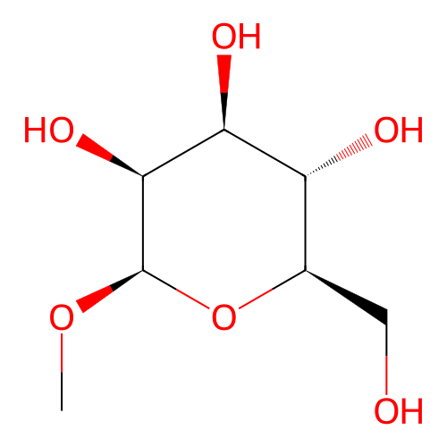 beta-D-Mannopyranoside, methyl structure