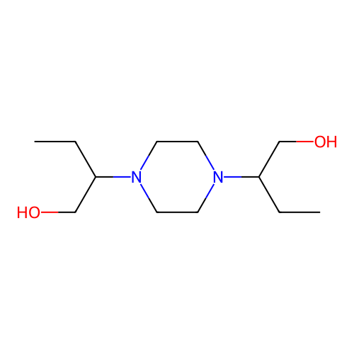 2-[4-[1-(Hydroxymethyl)propyl]piperazin-1-yl]butan-1-ol structure