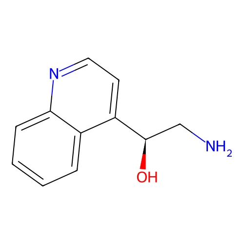 (1S)-2-amino-1-(quinolin-4-yl)ethan-1-ol structure