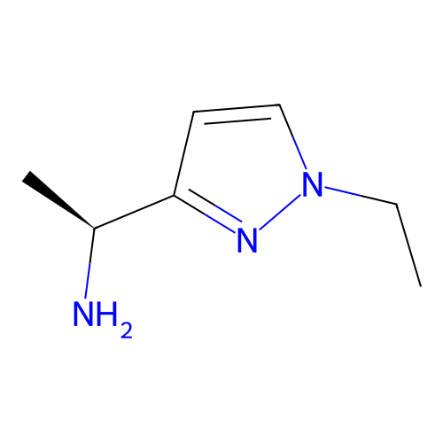 (1S)-1-(1-ethyl-1H-pyrazol-3-yl)ethan-1-amine structure