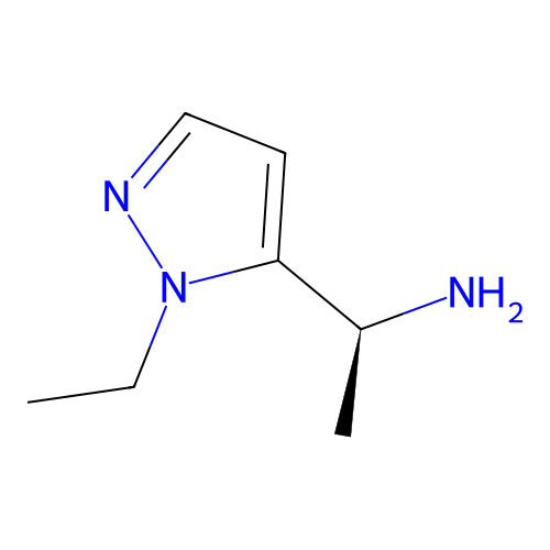 (1S)-1-(1-ethyl-1H-pyrazol-5-yl)ethan-1-amine structure