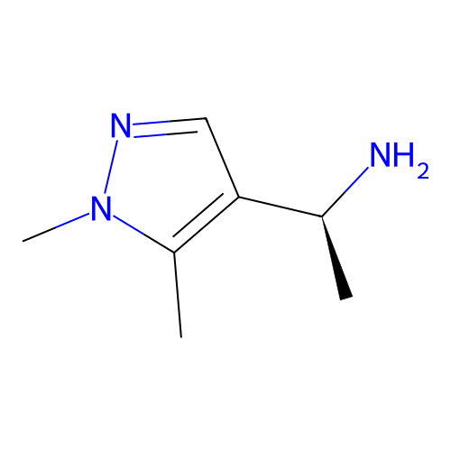 (1S)-1-(1,5-dimethyl-1H-pyrazol-4-yl)ethan-1-amine structure