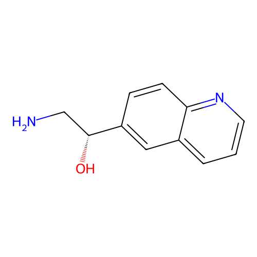 (1S)-2-amino-1-(quinolin-6-yl)ethan-1-ol structure