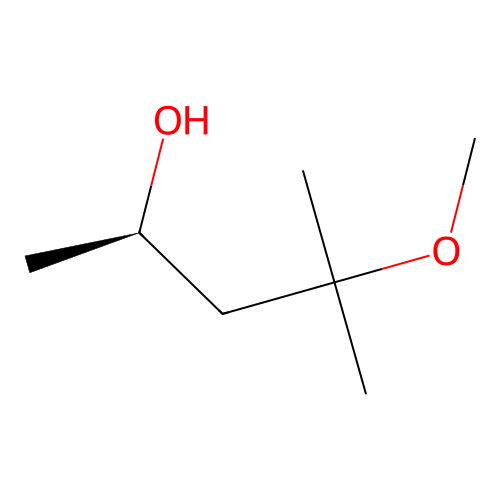 (2R)-4-methoxy-4-methylpentan-2-ol structure