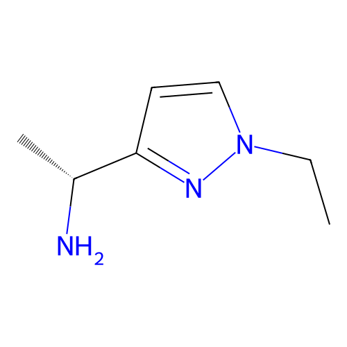 (1R)-1-(1-ethyl-1H-pyrazol-3-yl)ethan-1-amine structure