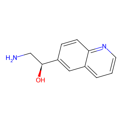 (1R)-2-amino-1-(quinolin-6-yl)ethan-1-ol structure
