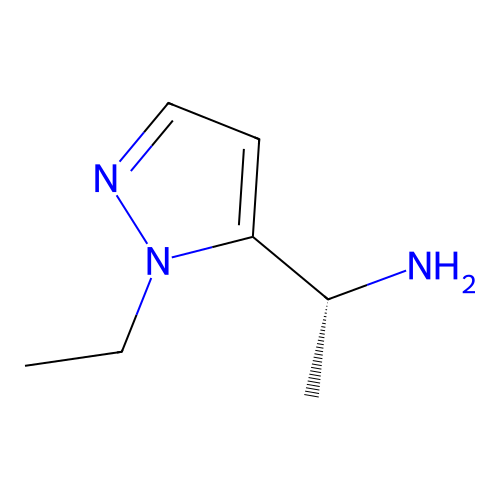 (1R)-1-(1-ethyl-1H-pyrazol-5-yl)ethan-1-amine structure