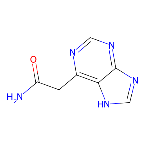 2-(7H-purin-6-yl)acetamide structure