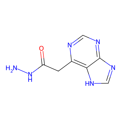 2-(7H-purin-6-yl)acetohydrazide structure