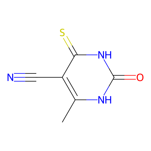 6-Methyl-2-oxo-4-sulfanyl-1,2-dihydropyrimidine-5-carbonitrile structure