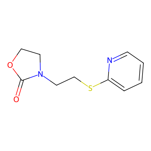 2-Oxazolidinone, N-[2-(2-pyridylthio)ethyl]- structure