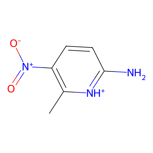 6-Methyl-5-nitropyridin-1-ium-2-amine structure