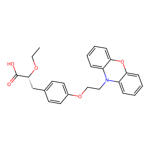 Ragaglitazar structure