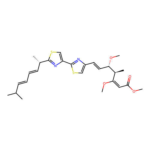 Myxothiazol Z structure