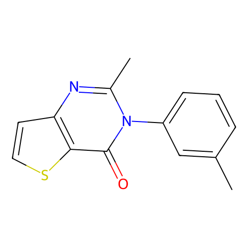 2-methyl-3-(3-methylphenyl)thieno[3,2-d]pyrimidin-4(3H)-one structure
