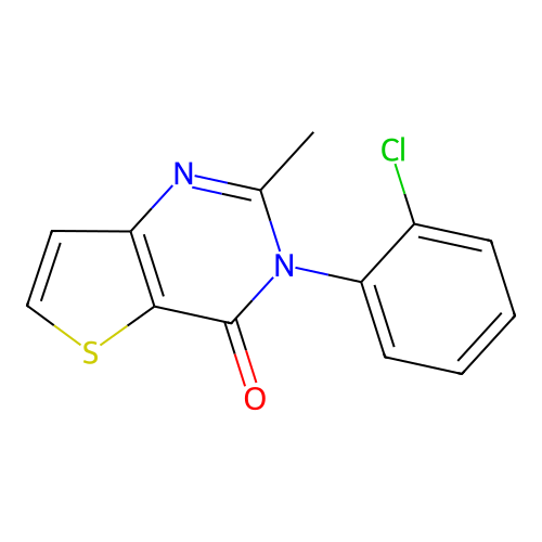 3-(2-chlorophenyl)-2-methylthieno[3,2-d]pyrimidin-4(3H)-one structure