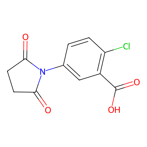 2-Chloro-5-(2,5-dioxopyrrolidin-1-yl)benzoic acid structure