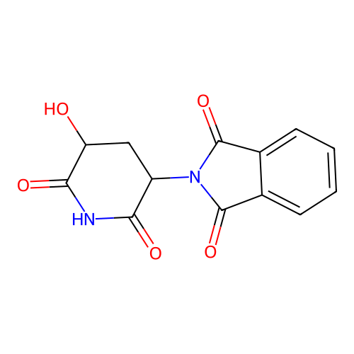 1H-Isoindole-1,3(2H)-dione, 2-(5-hydroxy-2,6-dioxo-3-piperidinyl)- structure
