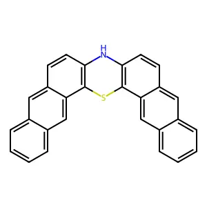 8H-Dinaphtho(2,3-c:2',3'-h)phenothiazine structure