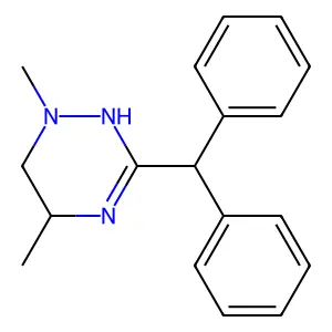 as-Triazine, 1,4,5,6-tetrahydro-1,5-dimethyl-3-diphenylmethyl- structure