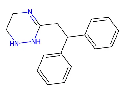 as-Triazine, 1,4,5,6-tetrahydro-3-(2,2-diphenylethyl)- structure