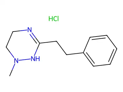 as-Triazine, 1,4,5,6-tetrahydro-1-methyl-3-phenethyl-, hydrochloride structure