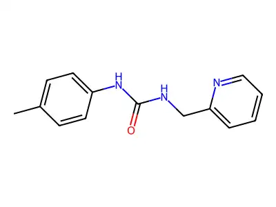 N-(4-methylphenyl)-N'-(2-pyridinylmethyl)urea structure