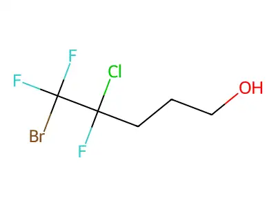 5-Bromo-4-chloro-4,5,5-trifluoropentan-1-ol structure