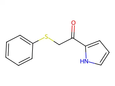 2-phenylsulfanyl-1-(1H-pyrrol-2-yl)ethanone structure