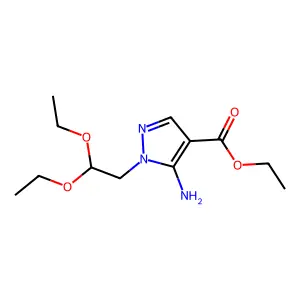 ethyl 5-amino-1-(2,2-diethoxyethyl)-1H-pyrazole-4-carboxylate structure