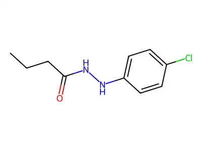 Butyric N2-(4-chlorophenyl)hydrazide structure