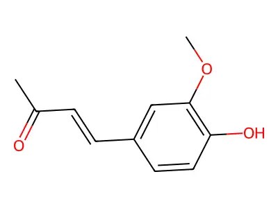 Dehydrozingerone structure