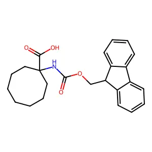 Fmoc-1-amino-1-cyclooctanecarboxylic acid structure