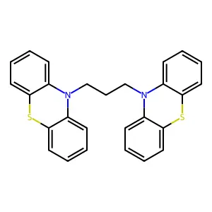 10-(3-Phenothiazin-10-ylpropyl)phenothiazine structure