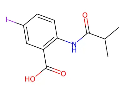 5-Iodo-2-isobutyramidobenzoic acid structure