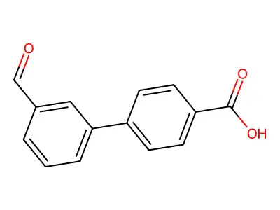 3'-Formyl[1,1'-biphenyl]-4-carboxylic acid structure