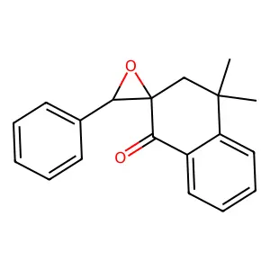 4,4-dimethyl-3'-phenylspiro[3H-naphthalene-2,2'-oxirane]-1-one structure