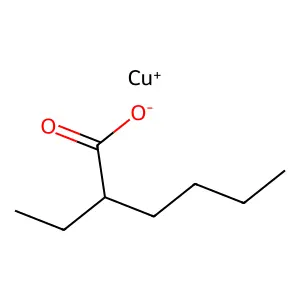 Copper 2-ethylhexanoate structure