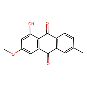 1-Hydroxy-3-methoxy-6-methylanthraquinone structure
