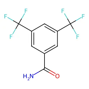 3,5-双(三氟甲基)苯甲酰胺 structure