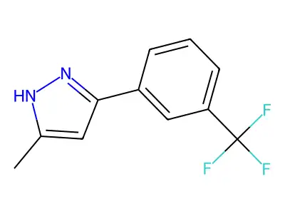5-methyl-3-[3-(trifluoromethyl)phenyl]-1H-pyrazole structure