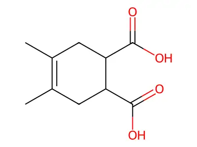 4,5-Dimethylcyclohex-4-ene-1,2-dicarboxylic acid structure