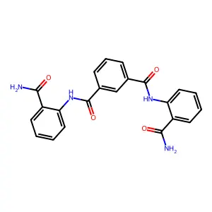 N1,N3-Bis[2-(aminocarbonyl)phenyl]-1,3-benzenedicarboxamide structure