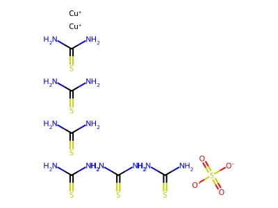 Copper(I)-tris(thiourea) structure