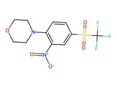 4-[2-Nitro-4-(trifluoromethylsulfonyl)phenyl]morpholine structure